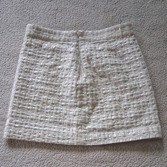 Banana Republic Cream Sequin A-Line Mini Skirt - Picture 5 of 5